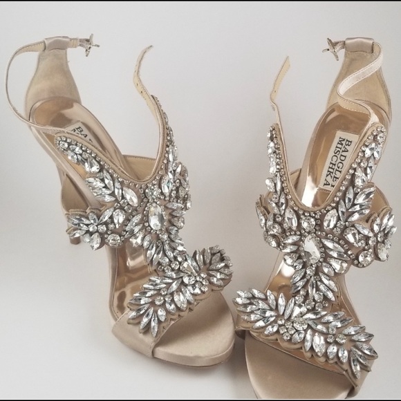 Badgley Mischka Shoes - Badgley Mischka ✨ Capella Crystal Adorned Heels